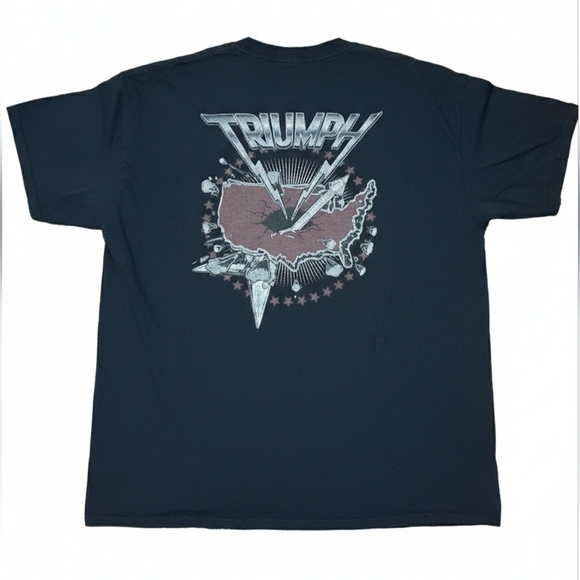Triumph Graphic Black T-Shirt - Picture 3 of 3